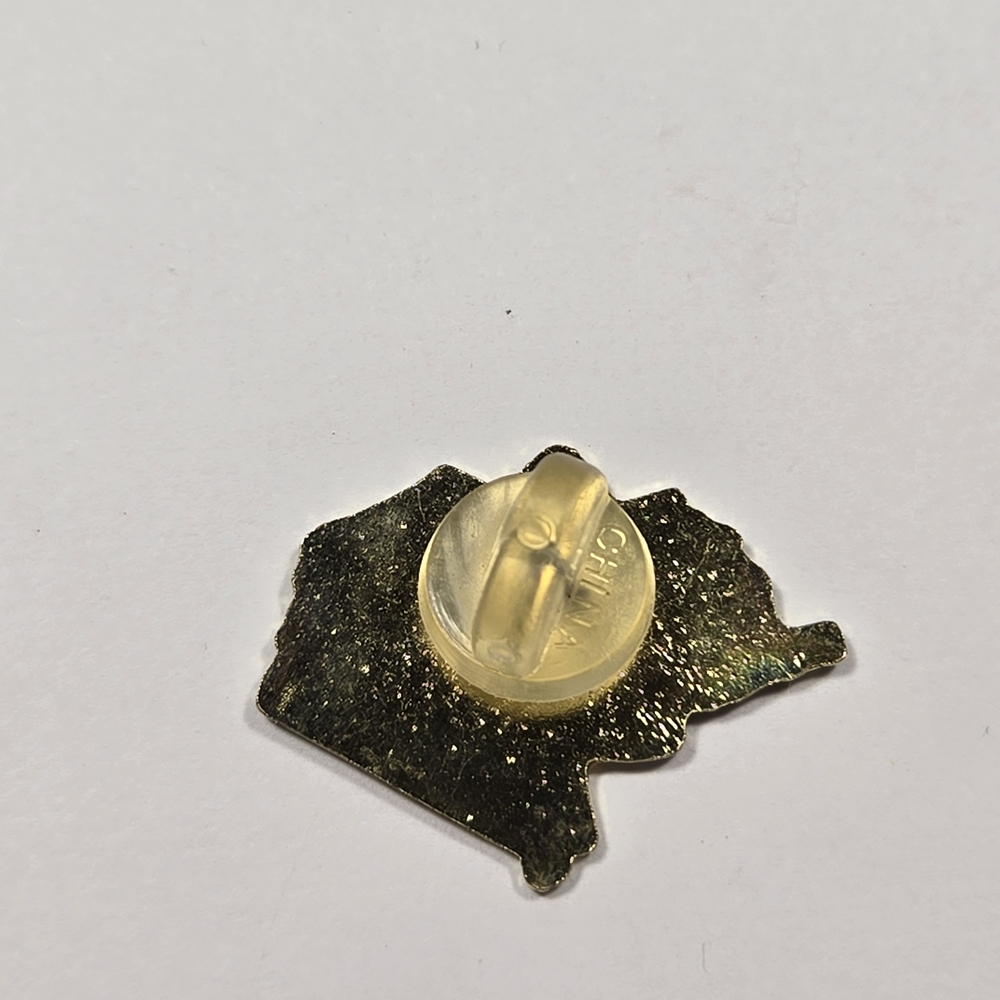 Vintage Alaska Map Pin - Green and Orange - Picture 4 of 5